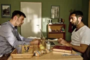 ARD/NDR TATORT: DER WEG INS PARADIES. Christian Marschall (Ken Duken) nimmt Kontakt zu Cenk Batu (Mehmet Kurtulus) auf.