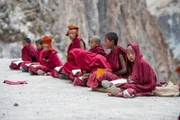 Klosterschüler im indischen Zanskar.