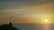 Sonnenaufgang bei Helgoland.