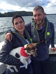 Claudia und Marcel mit "Lulu" Claudia und Marcel mit "Lulu"