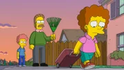 "Die Simpsons", "Mein Todd, mein Todd, warum hast du mich verlassen?." Ned begegnet im Traum seine verstorbene Frau Maude. Er ist zu Tränen gerührt. Sein Sohn Todd hingegen erinnert sich kaum noch an seine Mutter. Um seinem Gedächtnis auf die Sprünge zu helfen, sieht Todd sich alte Videos vom Weihnachtsfest der Familie an. Dabei kommen ihm jedoch Zweifel, dass seine Mutter an einem besseren Ort ist und er fällt vom Glauben ab. Ned ist schockiert. Um seinem Sohn wieder Gottesfurcht einzuflößen, holt er sich ausgerechnet Hilfe von den Simpsons