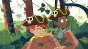 Taylor und Tommy wollen im Dschungel Pirat spielen. Jetzt fehlt nur noch Gorilla Jack, der ihr Schiffsjunge sein soll.