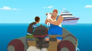Rico und Biff haben den Hund Jackpot entführt und bringen ihn zu Van Krook auf die Jacht. Van Krook will Jackpots Besitzer Jack erpressen.