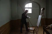 Caspar David Friedrich nutzte einen sogenannten Malstab, damit er die feinen Farbnuancierungen auf seinen Bildern nicht verwischte.