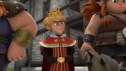 Die Wikinger glauben, dass aus Prinz John (M.) Thor selbst spricht und verehren ihn als König.