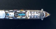 Mein Schiff 1 aus der Luft