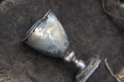 Silver cup.