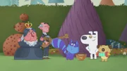 Mit einem Schälchen Sahne und guter Musik lässt sich die Grinsekatze anlocken.