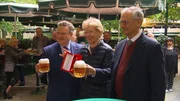 Wiens Bürgermeister Michael Ludwig zur Verleihung des "Goldenen Rathausmann" im Schweizerhaus