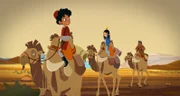 Marco, Shi La, FuFu und Luigi (v.l.n.r.) sind in Isfahan angekommen.