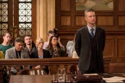Pictured: (l-r) Nicholas Turturro as Detective Frank Bucci, Kelli Giddish as Detective Amanda Rollins, Peter Scanavino as Detective Sonny Carisi