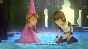 Um aus dem Verlies zu entkommen, müssen Arthur und Guinevere das Rätsel der Runen lösen.