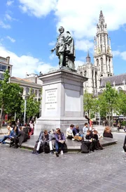 Rubensdenkmal auf dem Groensplaats in Antwerpen