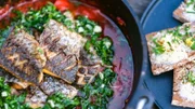 Meeräsche auf Tomaten-Ragout