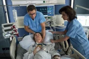 (v.l.n.r.) Dr. Elias Bähr (Stefan Ruppe); Marlen Otto (Gesine Eichapfel); Porf. Karin Patzelt (Marijam Agischewa)