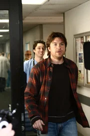 J.D. (Zach Braff, l.) ist fassungslos: Mr. Sutton (Jason Bateman, r.), ein Patient, dem er das Leben gerettet hat, weigert sich, ihm den gebührenden Dank dafür auszusprechen ...