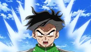 Gohan ermöglicht es Goku, sein Qi zu orten und sich und Vegeta zur Erde zu beamen, wo er Piccolos leblosen Körper per Teleportation zu Dende bringt ...
