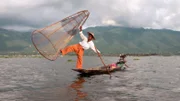 Die berühmte Beinrudertechnik ist nur auf dem Inle-See zu bestaunen.