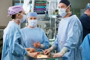 Müssen eine gewichtige Entscheidung fällen: (l-r) Ellen Pompeo als Dr. Meredith Grey, Jaicy Elliot als Dr. Taryn Helm, Scott Speedman als Dr. Nick Marsh