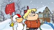 KICK BUTTOWSKI - "Snowpocalypse" - Kick causes the school bus to get trapped during a blizzard. Without the support of class president Kendall (Emily Osment), Kick and Gunter take it upon themselves to rescue their classmates by braving mountains, sewer systems, and creating the most awesome snowmobile ever.