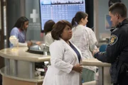 Unterdessen gibt Miranda (Chandra Wilson) ihren Sohn in die Hände von Maggie, die mit ihm und dessen Kumpel einen Wissenschaftskurs vollführt ...