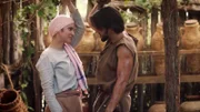 (v.l.) Eden, Simons Ehefrau (Lara Silva), Simon Petrus (Shahar Isaac)