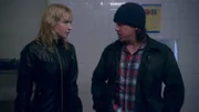 Beth Riesgraf as Parker and Christian Kane as Eliot Spencer