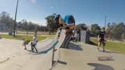 Man performing a skateboard flip. (National Geographic)