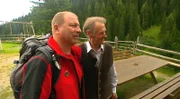 Harry Prünster mit Ambros Gschwandtl auf der Harbachalm in Hüttschlag.