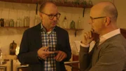 Von links: Prof. Dr. Christian Hesse und Wissenschaftsmoderator Karsten Schwanke im Deutschen Apotheken-Museum im Heidelberger Schloss. Mathematik eröffnet neue Chancen in der Therapie.