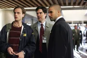 (left to right) Matthew Gubler, Thomas Gibson and Shemar Moore star in CRIMINAL MINDS on the CBS Television Network.