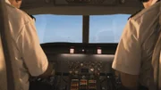 Piolts im Cockpit.