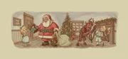 Santa Claus (2.v.l.), Minstrel Krampus (2.v.r.)