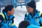 L-R: Nancy Gillian (Briana Baker), Tommy Vega (Gina Torres)