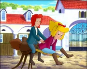 Sabrina benötigt dringend einen neuen Sattel. Vom Trödler Hannes bekommen Bibi und Tina einen gebrauchten Sattel. Was hat es mit Sabrinas neuem Sattel auf sich?