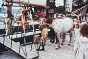 Beppe Wolgers (Kapitän Efraim Langstrumpf), Inger Nilsson (Pippi Langstrumpf).