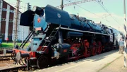 Dampflok 498.104"Albatros" kurz nach dem Grenzübertritt in die Slowakei.