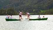 Sportlicher Wettkampf: "Fischerstechen" im Oberland.