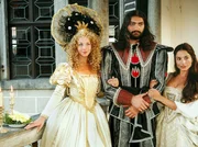 V.l.n.r.: Prinzessin Eufrosine (Sabina Laurinová), Brambas (Daniel Hulka), Magareta (Michaela Kuklová).