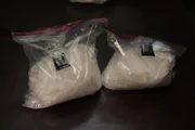 Test pouches turn blue which confirm it's  positive for methamphetamine. (National Geographic/Lucky 8 TV)