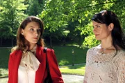 ARD STURM DER LIEBE FOLGE 1343, am Mittwoch (03.08.11) um 15:10 Uhr im ERSTEN. Roberts Anwältin Nadja Löwenstein (Daniela Kiefer, l.) legt sich mit Barbara (Nicola Tiggeler, r.) an.