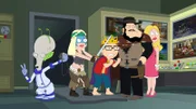 L-R: Roger, Hayley, Steve, Stan, Francine