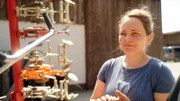 Lucia Birkmeir, Vertreterin der Jungen AbL in Bayern, engagiert sich ganz besonders für Junglandwirte. Weiteres Bildmaterial finden Sie unter www.br-foto.de.