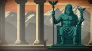 Die Zeusstatue in Olympia gilt als eines der sieben Weltwunder der Antike und ist verschollen. Das Meisterwerk des berühmten griechischen Künstlers Phidias beeindruckte Pilger und Athleten mit seiner kunstfertigen Verarbeitung kostbarer Materialien.