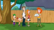 PHINEAS AND FERB - "It's a Mud, Mud, Mud, Mud World" ĐCandace is scared to death to learn how to drive, so Phineas and Ferb decide to help her overcome her fears by creating the safest and most Candace-proof vehicle for her to practice in Đ a monster truck.  If she can drive that, she can drive anything.  But suddenly CandaceŐs Ňpractice runÓ through the backyard turns into a massive monster truck rally.  Meanwhile Doof is trying to find investors for his own lines of monster trucks that are actual monsters, on "Phineas and Ferb," airing SUNDAY, FEBRUARY 24 (8 p.m., ET) on Disney Channel. (DISNEY CHANNEL) FERB, PHINEAS, DAD/LAWRENCE FLETCHER, CANDACE, MOM/LINDA FLYNN-FLETCHER