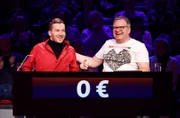 Rateteam-Kapitän Elton (r.) und Schauspieler Samuel Koch (l.) bilden ein Rateteam.