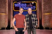 Treten bei "Wer weiß denn sowas?" als Kandidaten an: Die Schauspieler André Hennicke (l.) und Florian Martens.