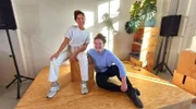 Pauline (re.) und Matinuch haben in Leipzig ein Start-up im Bereich „Mental health“ gegründet.