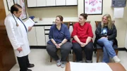 DrNow, Brandi, Kandi, and Bobbie talk in the doctors office.
