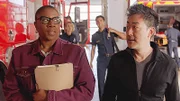 9-1-1: L-R: Aisha Hinds and Kenneth Choi in the episode of 9-1-1 airing Monday, May 9 (8:00-9:00 PM ET/PT) on FOX.